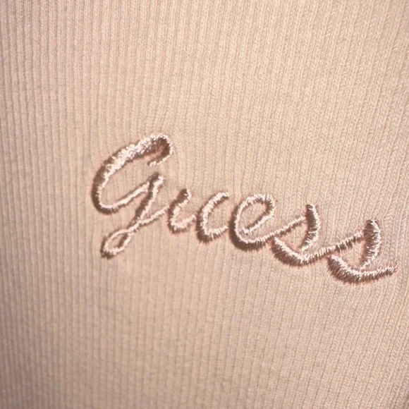 GUESS - NWT Peach Long-Sleeve Ribbed Top Size Large - Picture 7 of 14